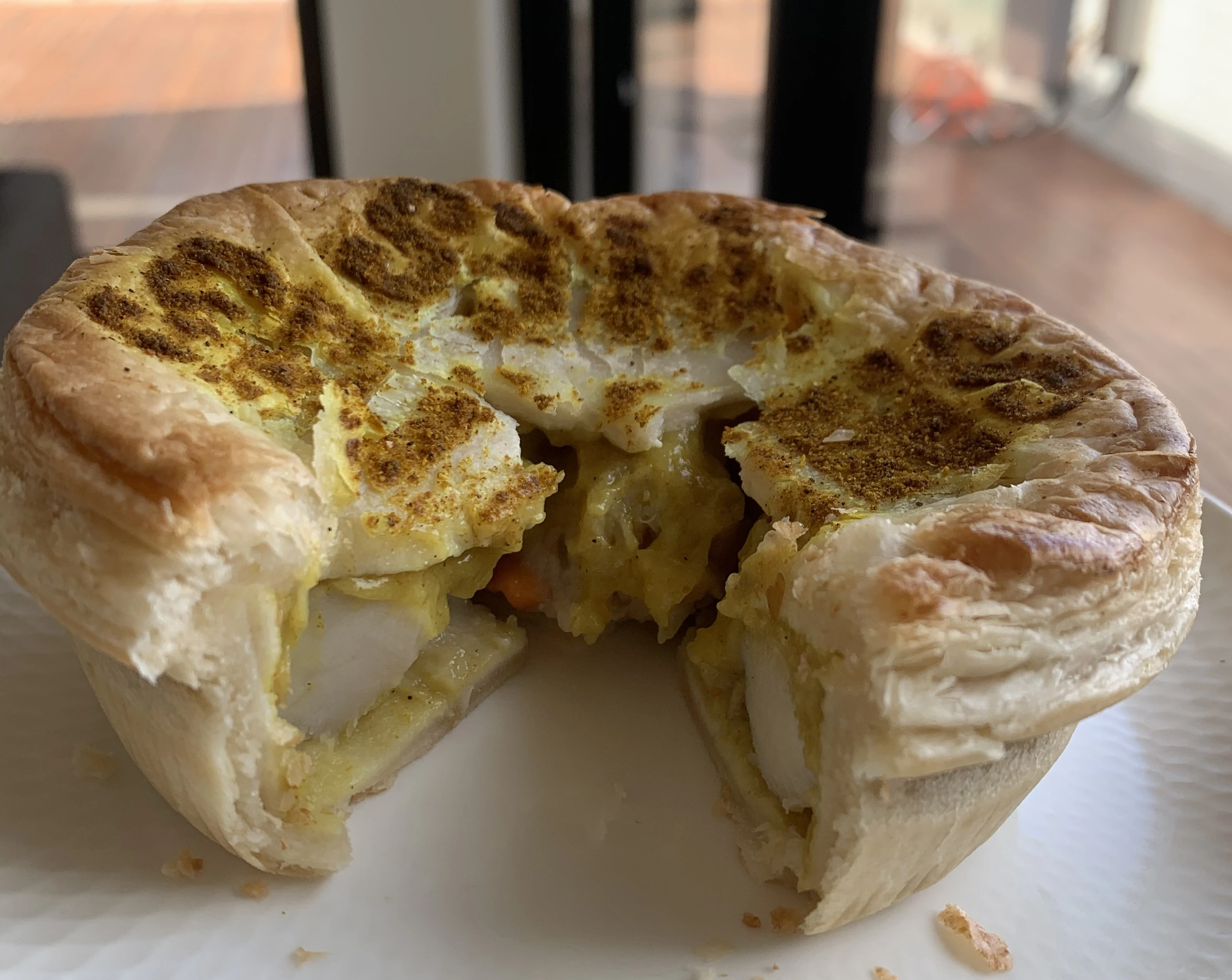 Scallop pie, Tasmanien