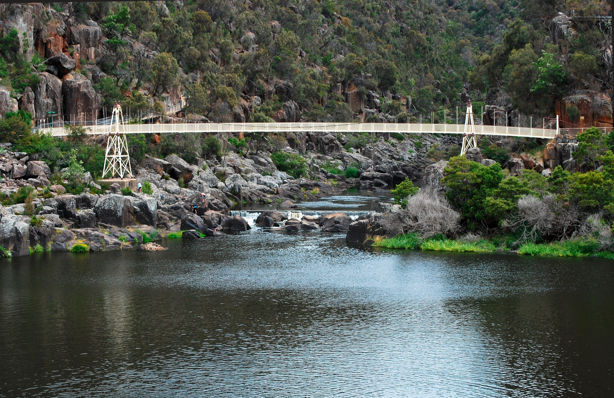 Alexandra Suspension Bridge i Launceston, Tasmanien