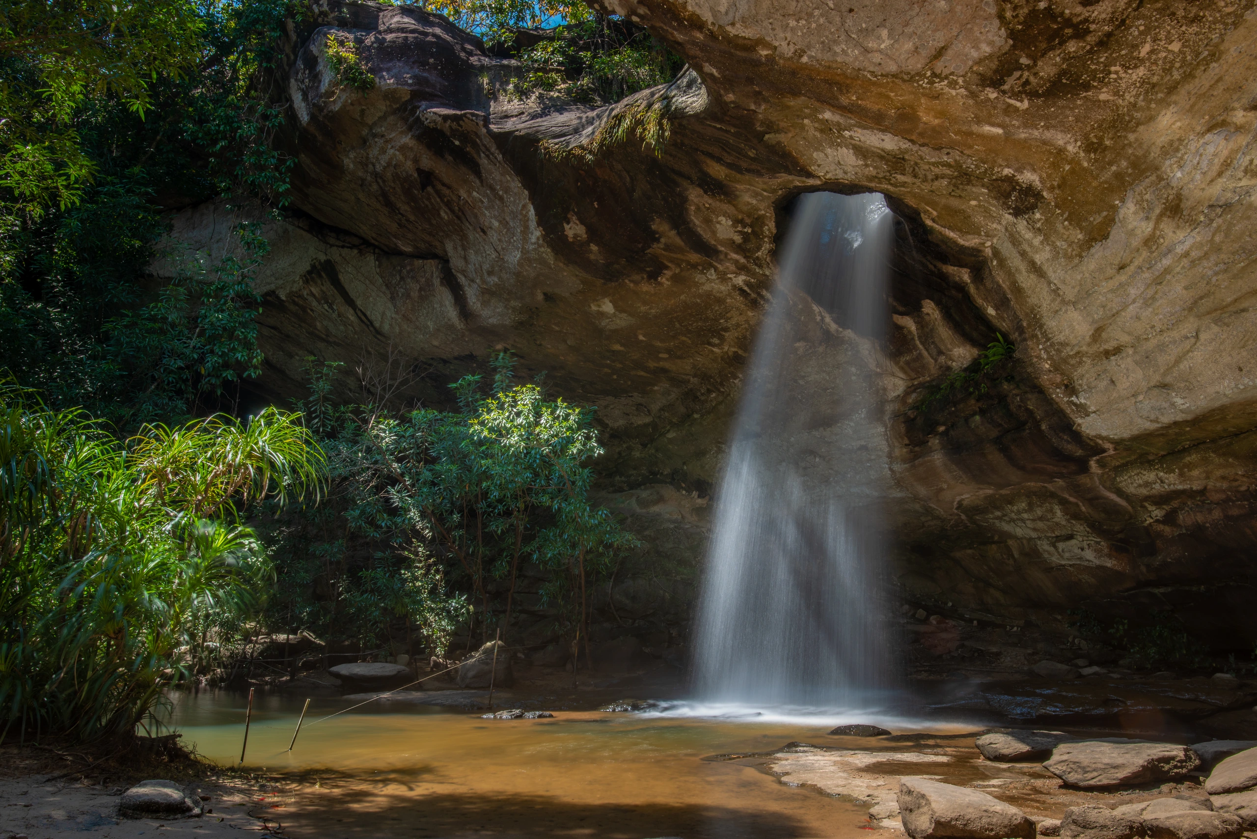 Sang Chan vattenfall, Pha Taem nationalpark, Thailand
