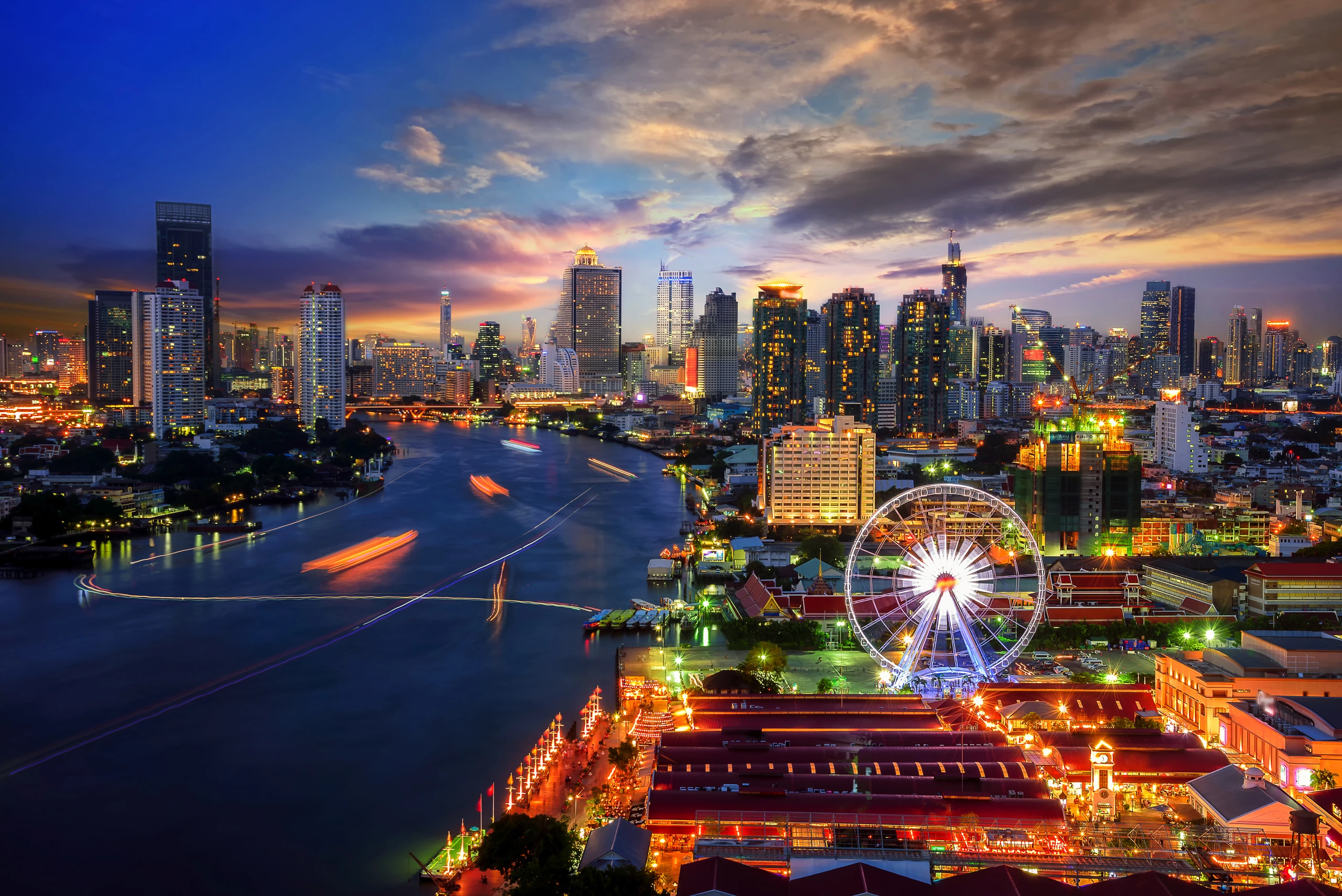 Bangkok skyline, Thailand