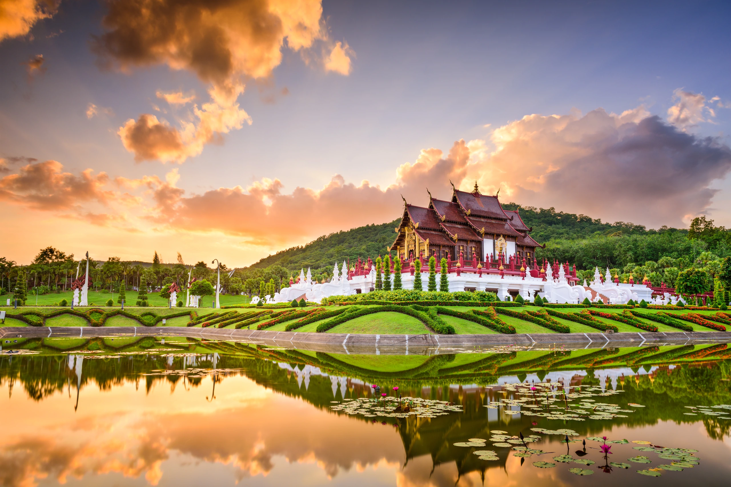 Royal Flora Park i Chiang Mai, Thailand
