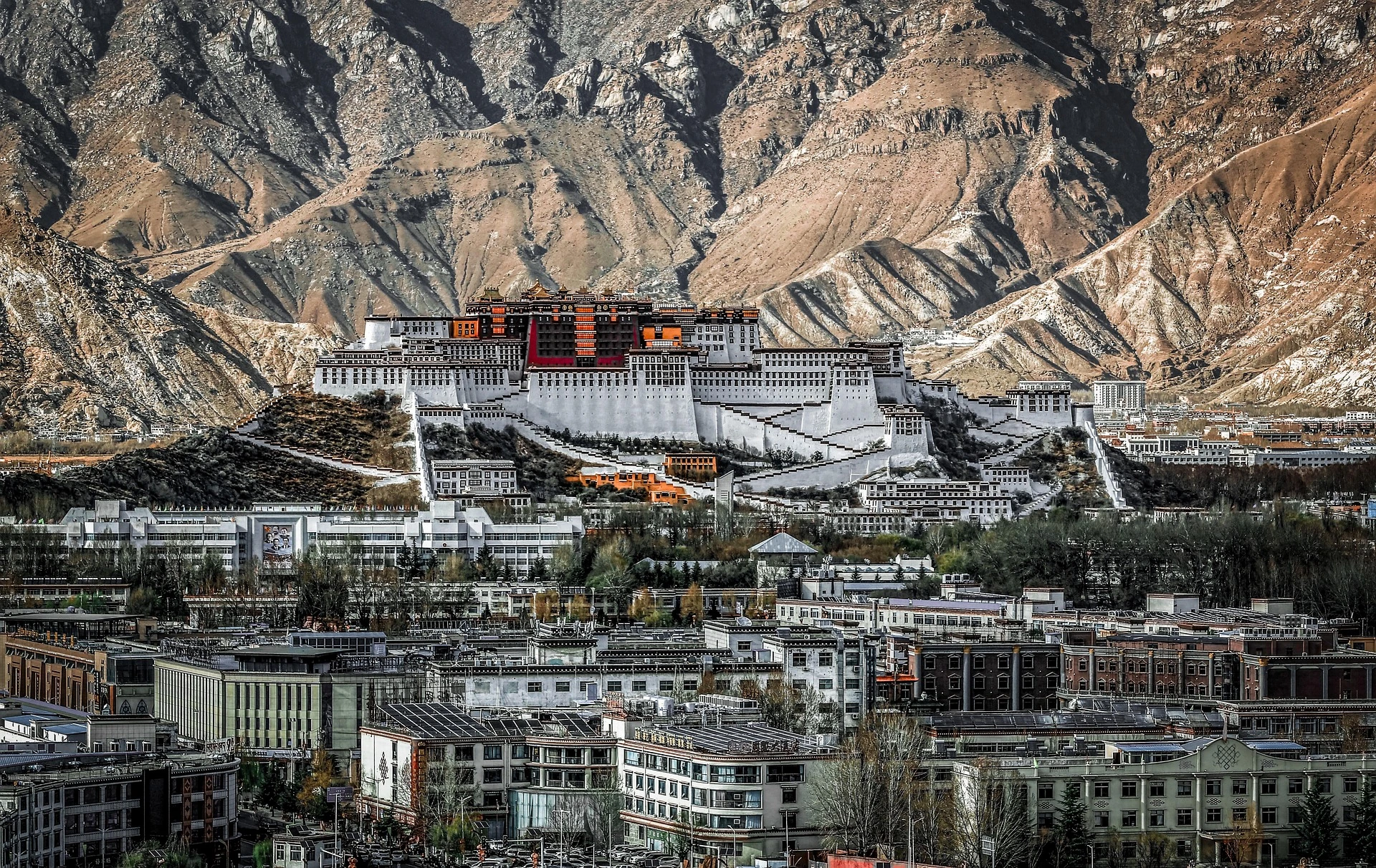 Potala-palatset i Tibet