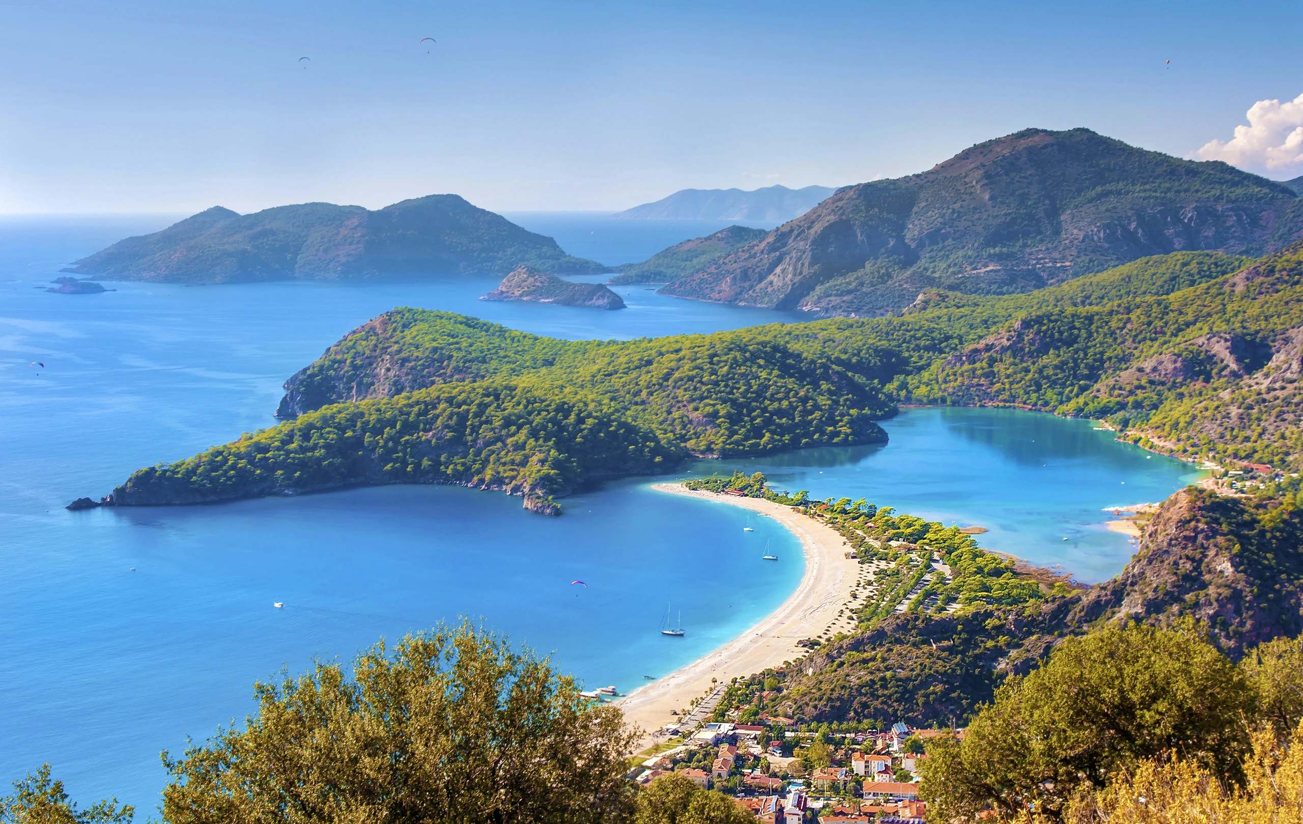 Ölüdeniz strand och lagun, Turkiet