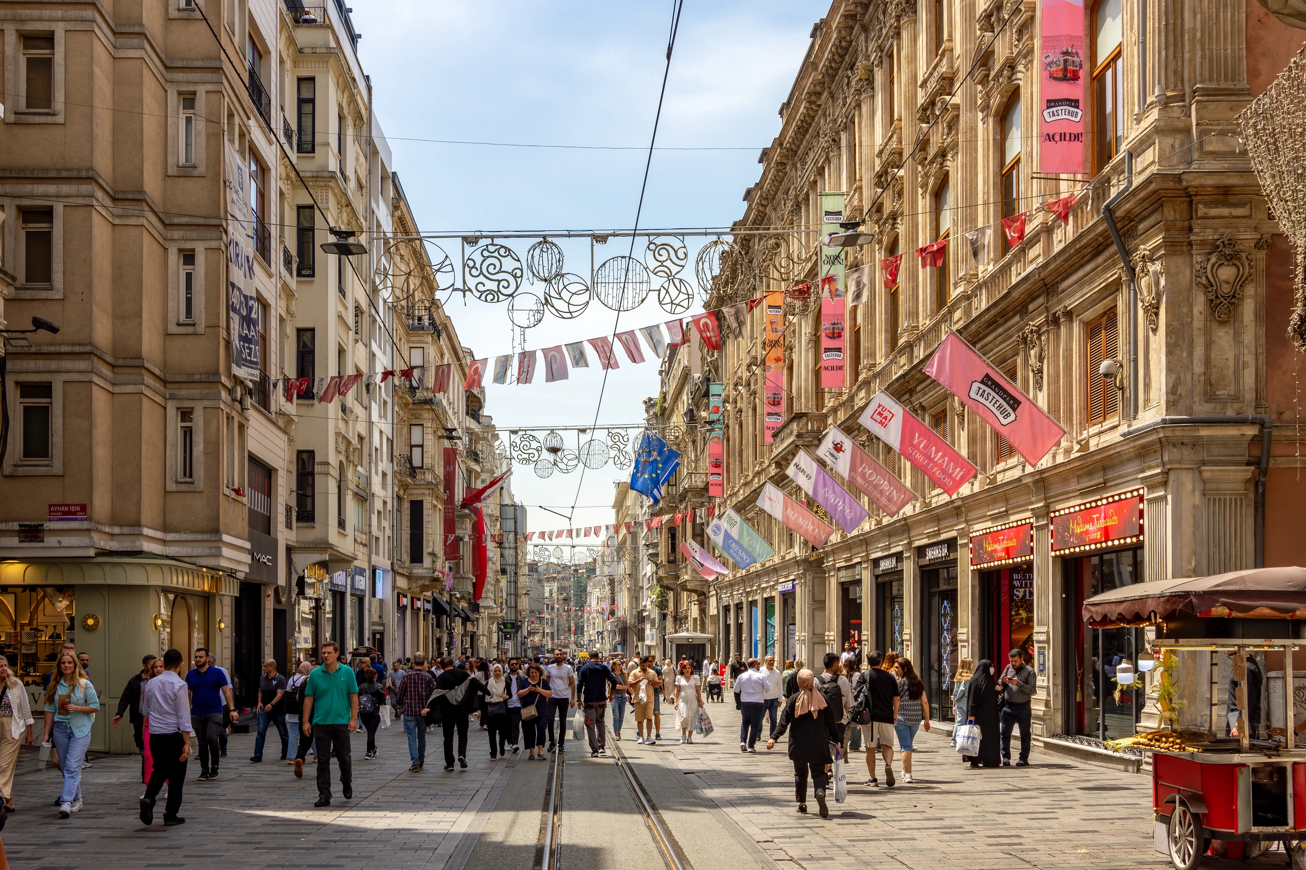 Istiklal-gatan i Istanbul, Turkiet