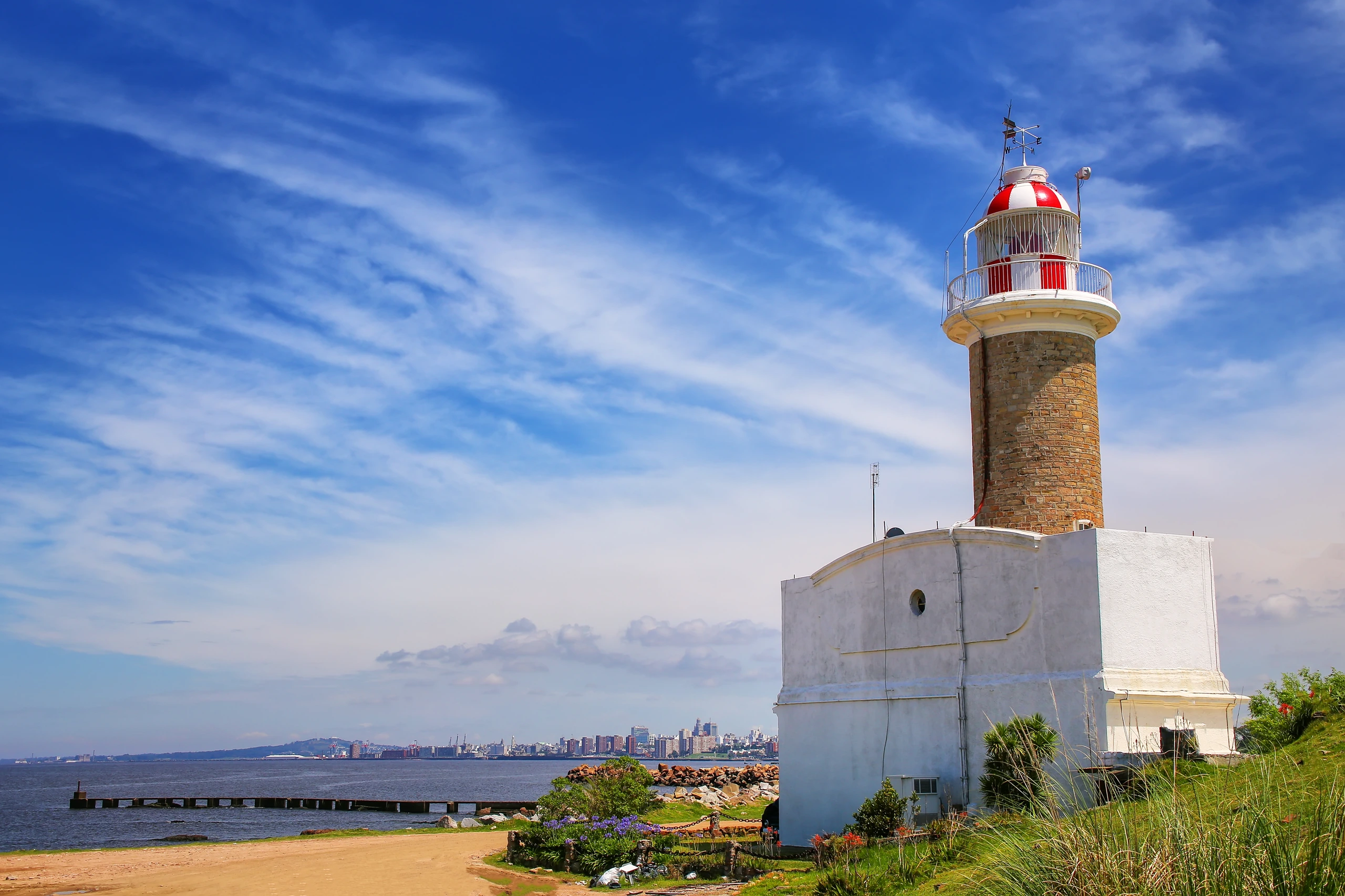 Punta Brava fyr i Montevideo, Uruguay