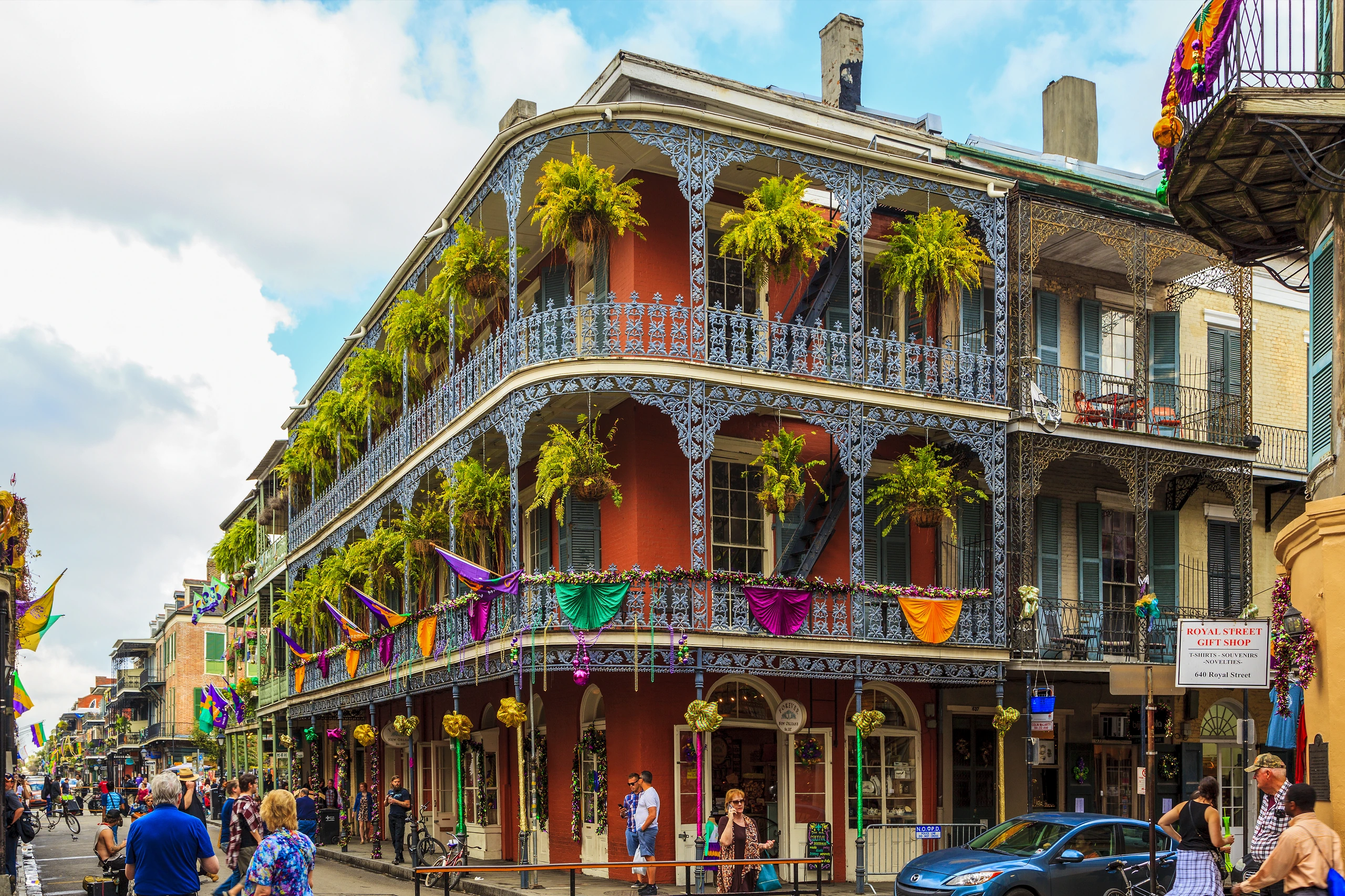 Feststämning i New Orleans, USA