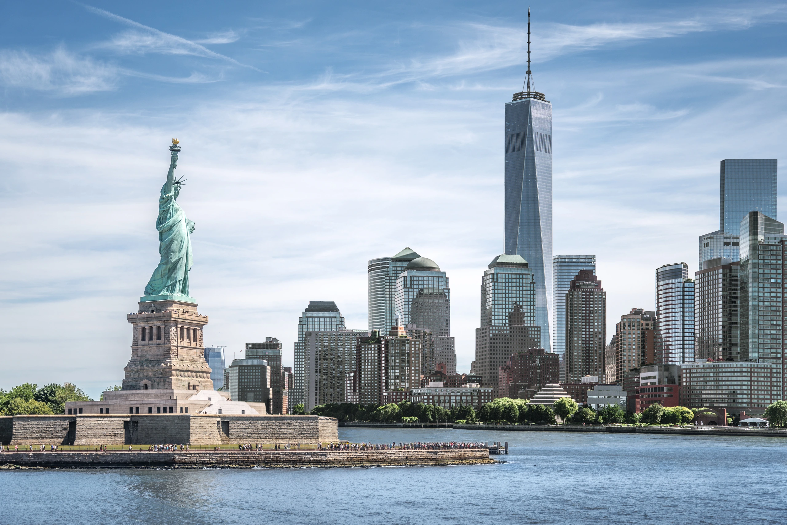 Frihetsgudinnan och One World Trade Center, USA