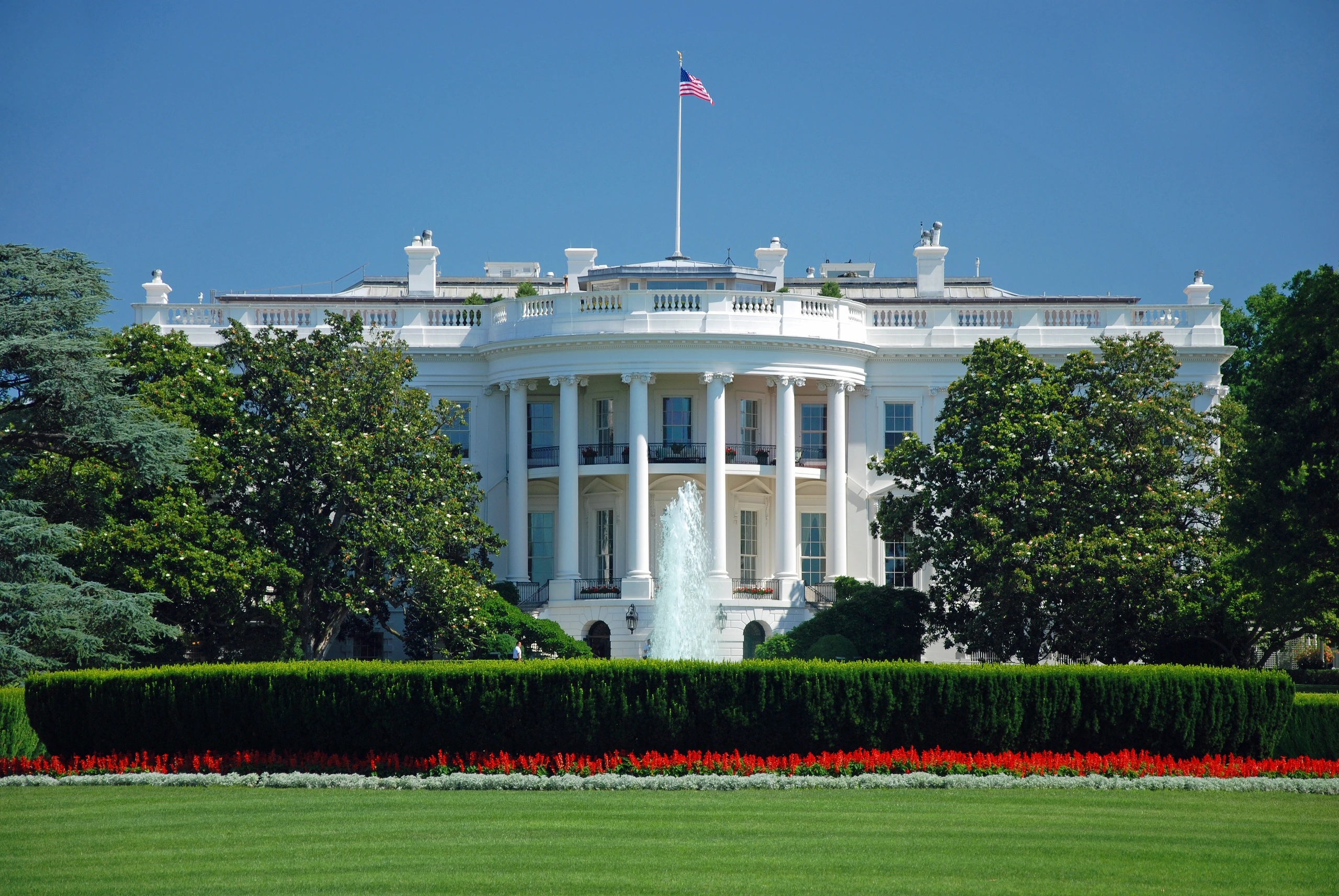 Vita huset i Washington DC, USA