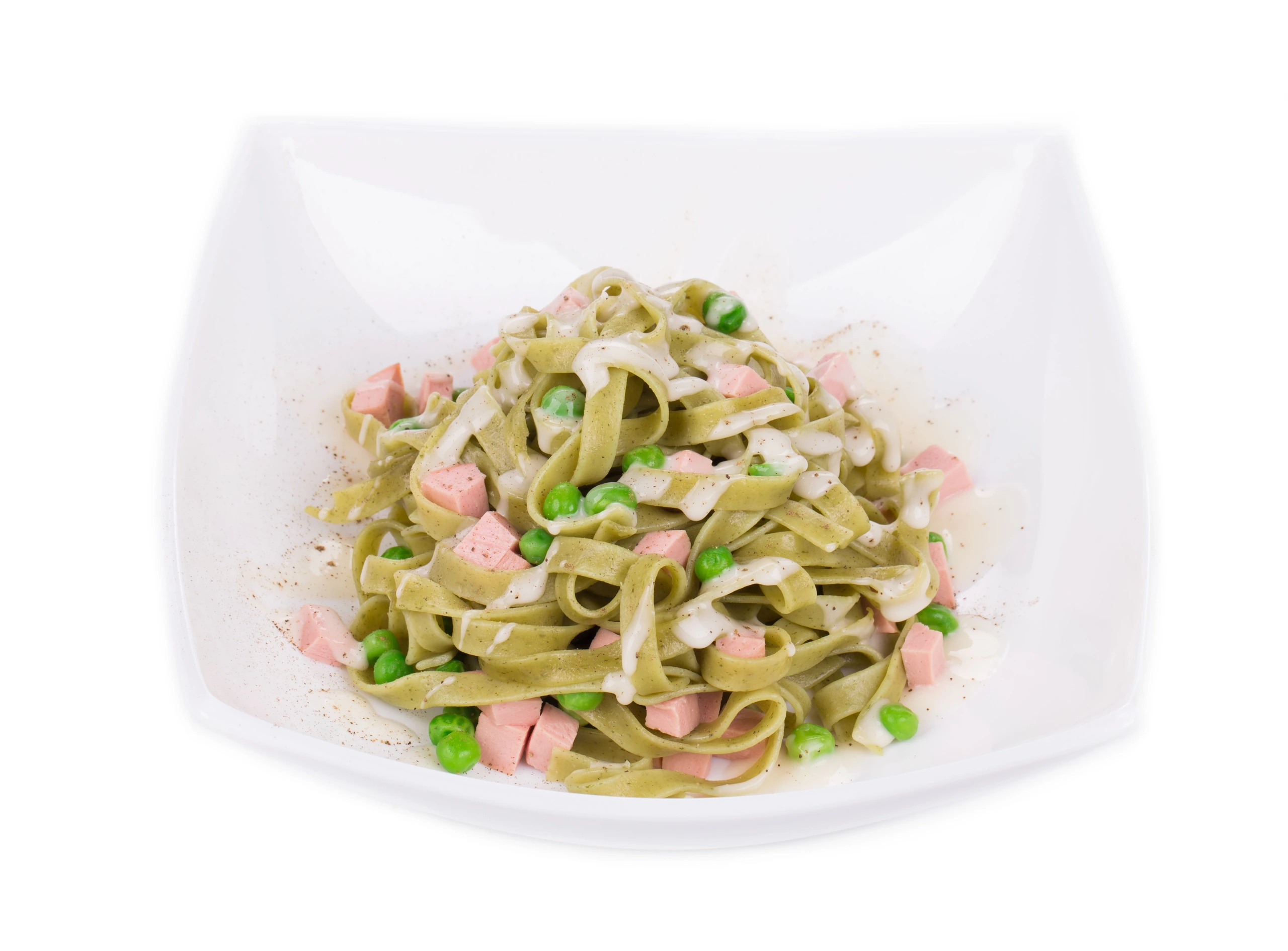 Pasta tagliatelle med ärtor och skinka, Vatikanstaten