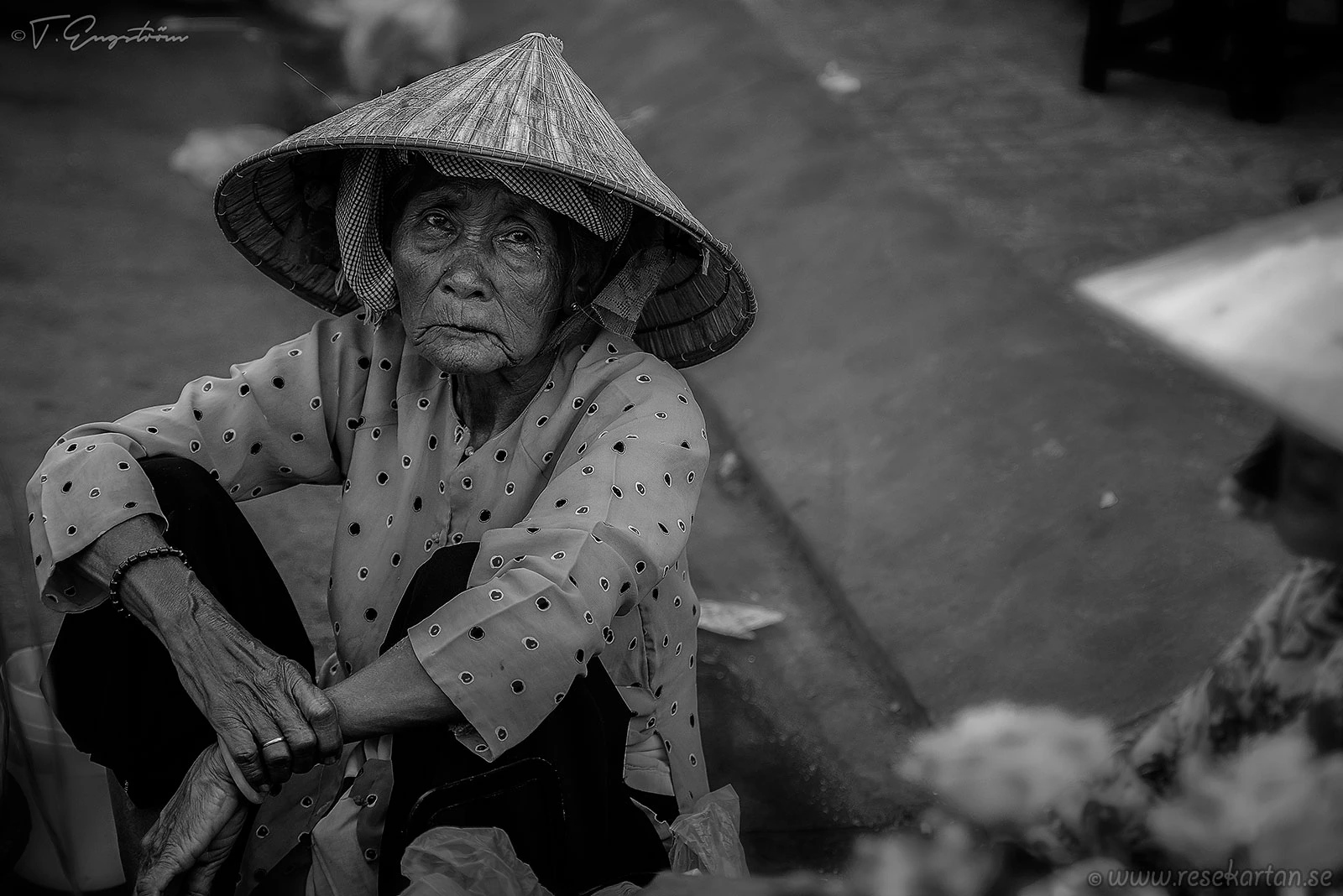 Kvinna i Ho Chi Minh-staden, Vietnam