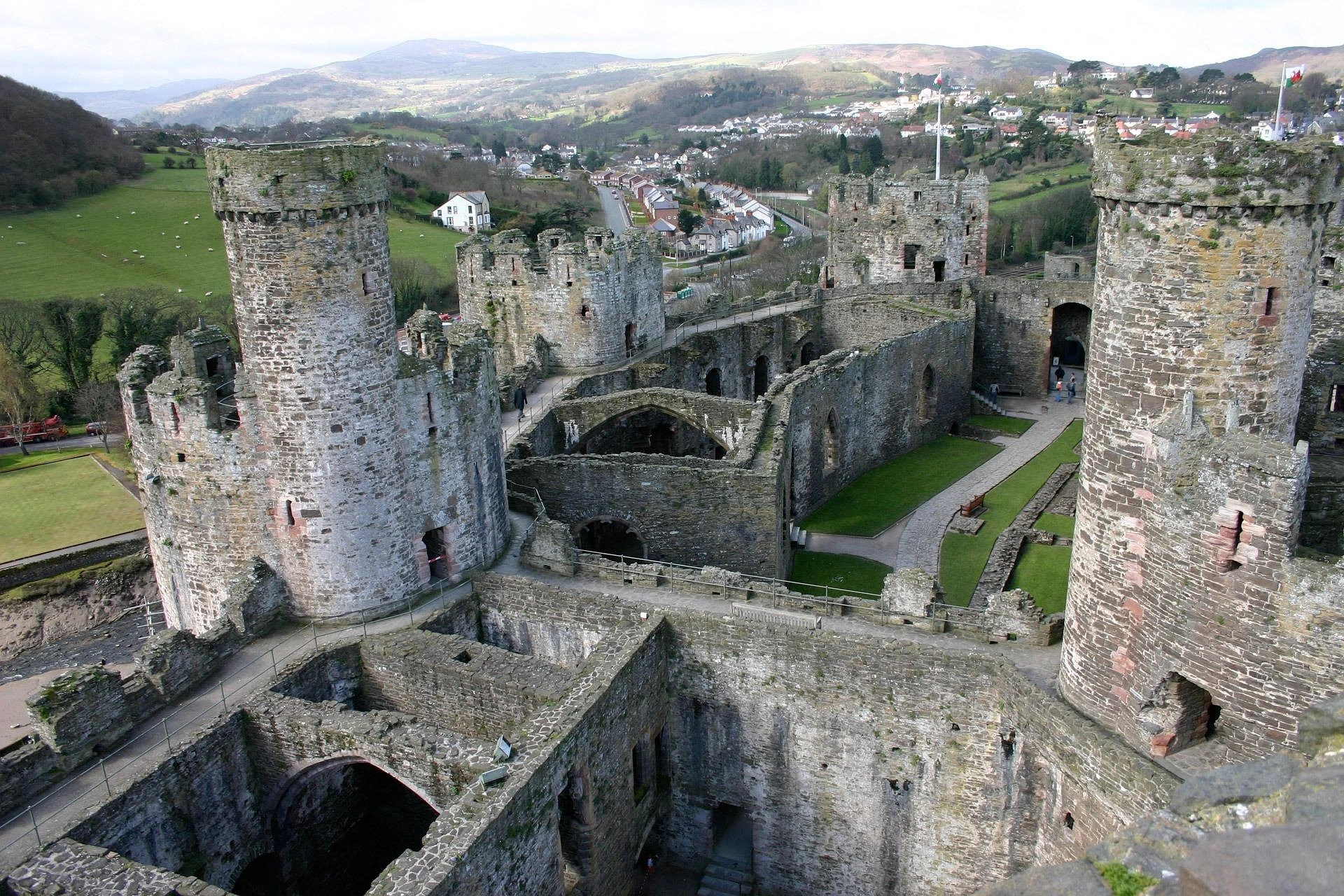 Conwy Castle i Wales