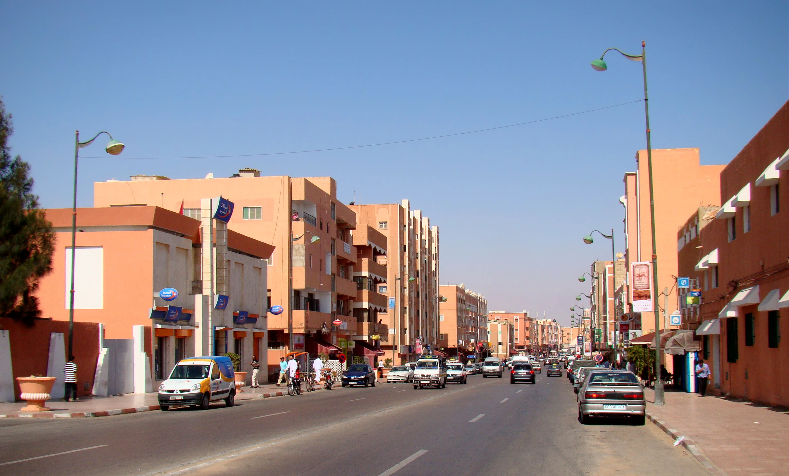 Gatuvy från Laayoune, Västsahara