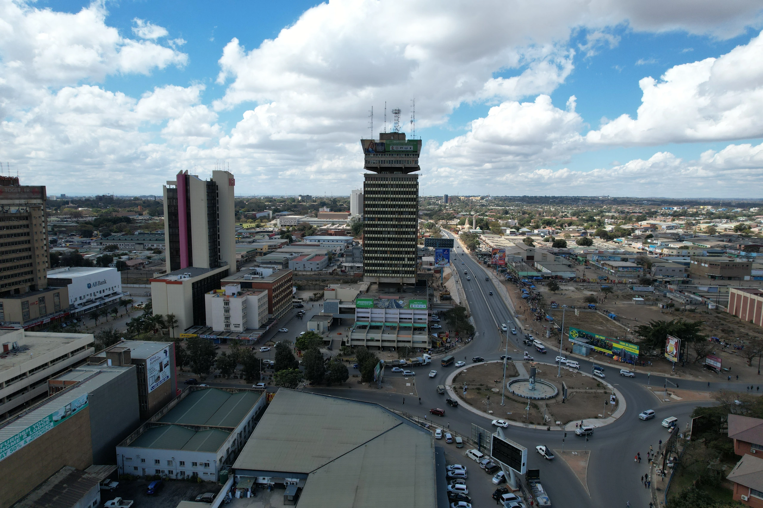 Kafue Roundabout i Lusaka, Zambia