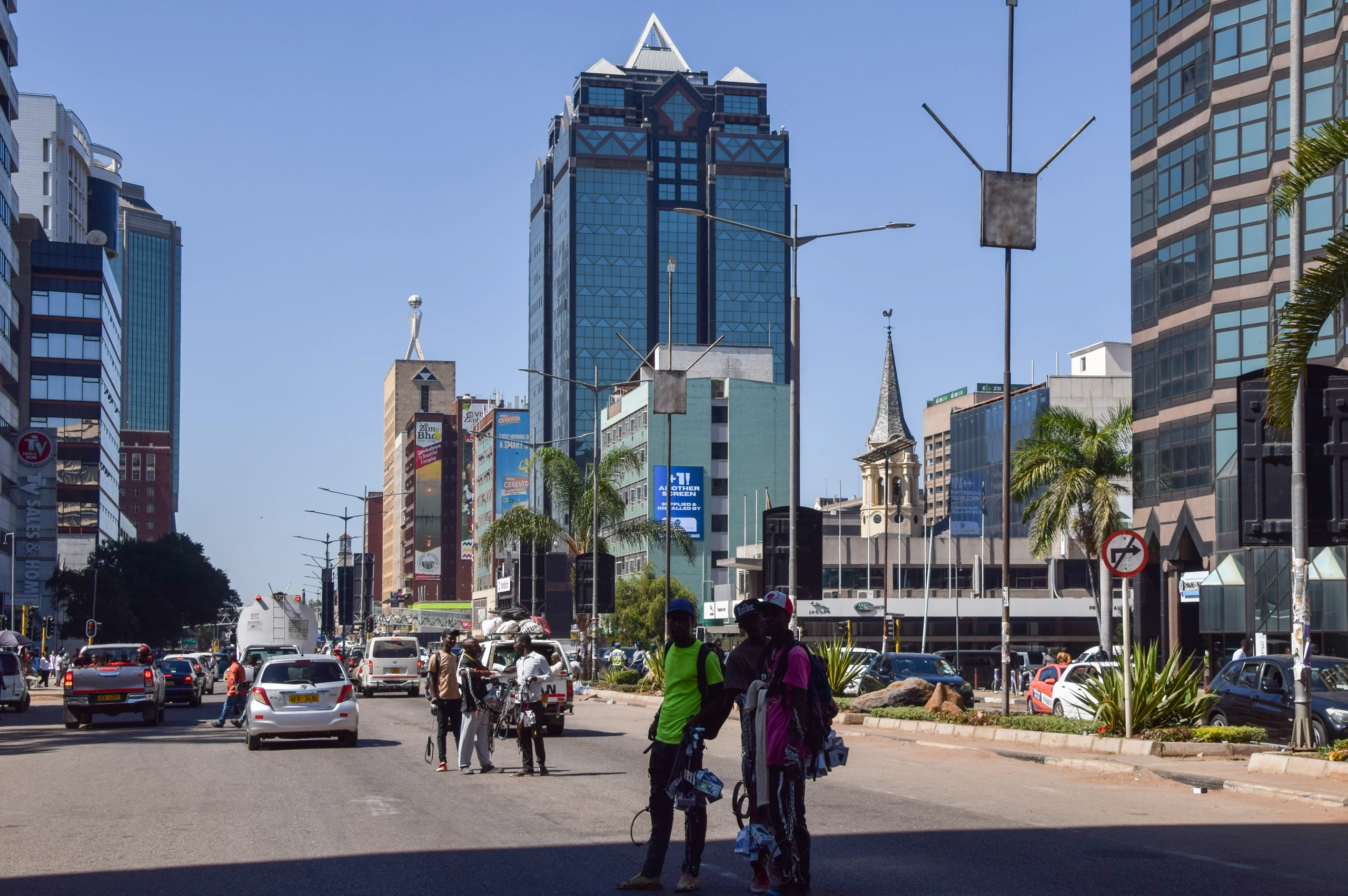 Harare stadskärna, Zimbabwe